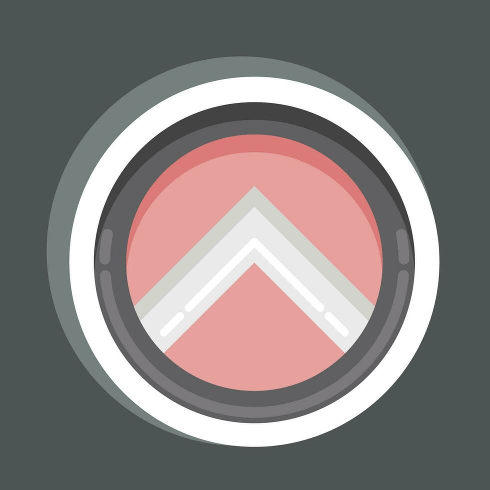 Sticker Shield. related to Decoration symbol. simple design editable. simple illustration vector