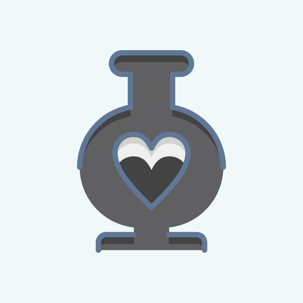 Icon Vase. related to Decoration symbol. doodle style. simple design editable. simple illustration vector