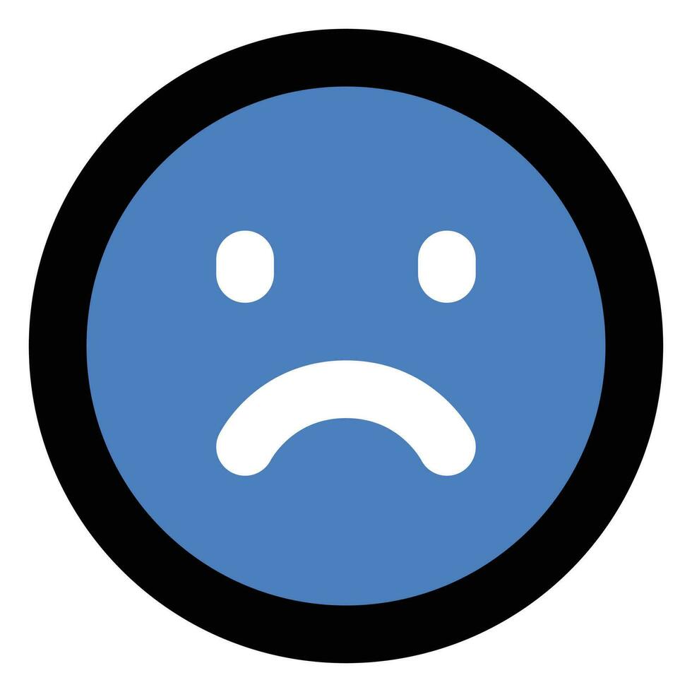 worried face Illustration Vector