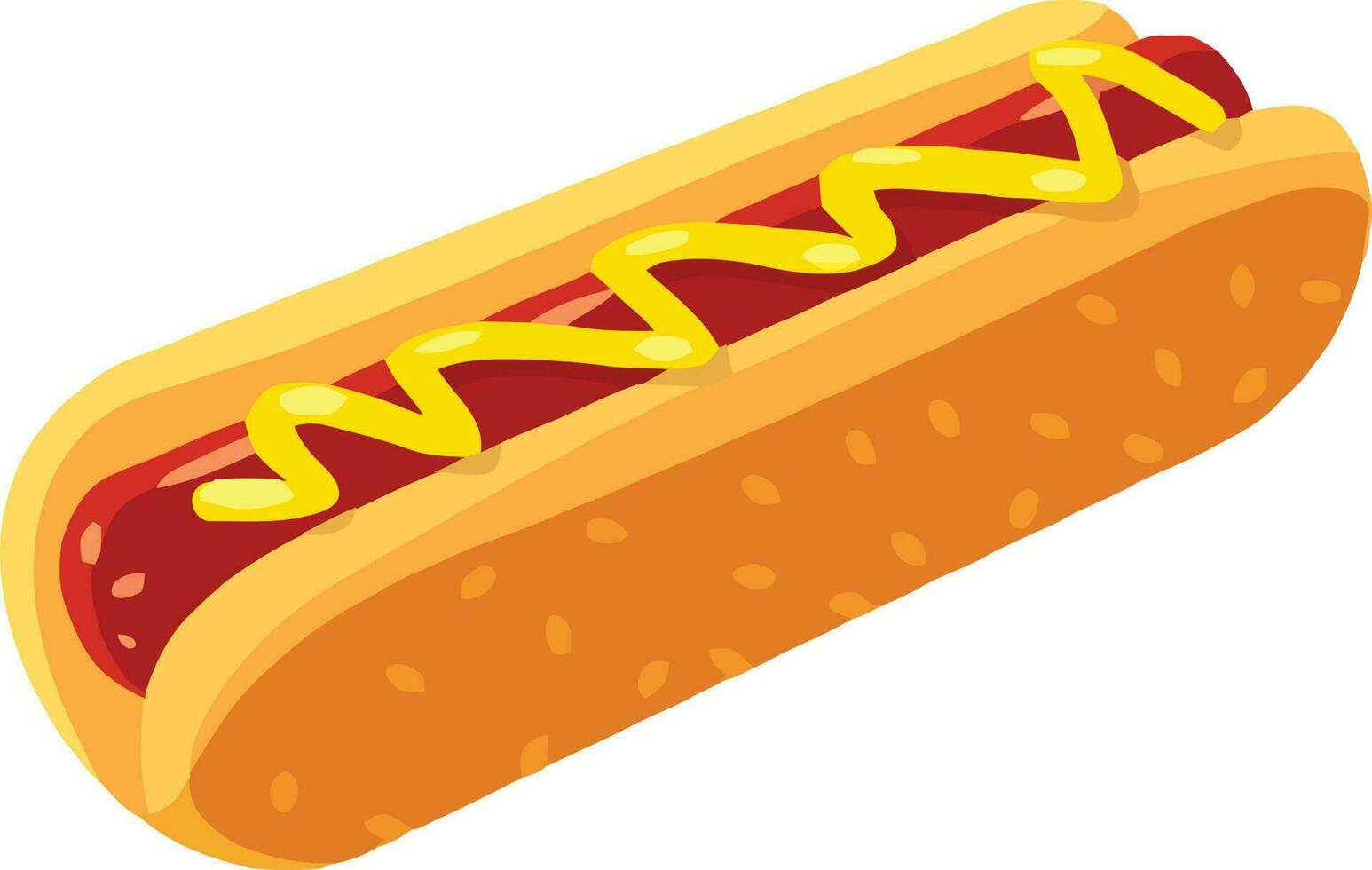 hot dog Illustration Vector