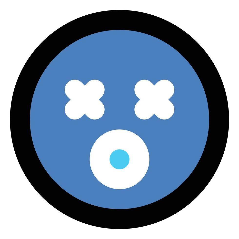 dizzy face Illustration Vector
