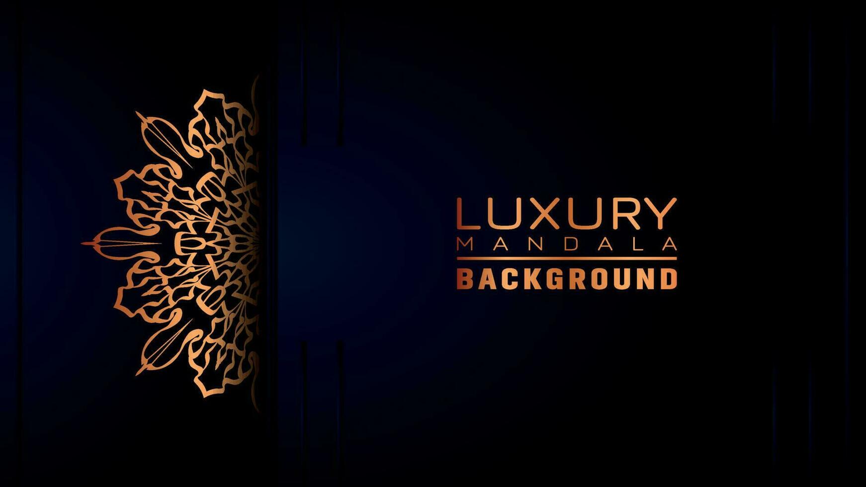 Luxury ornamental mandala background, arabesque style vector