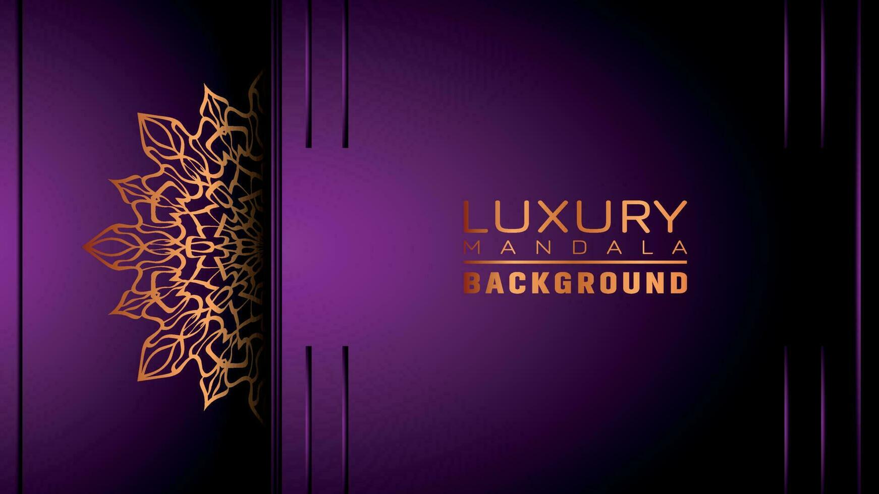 Luxury ornamental mandala background, arabesque style vector