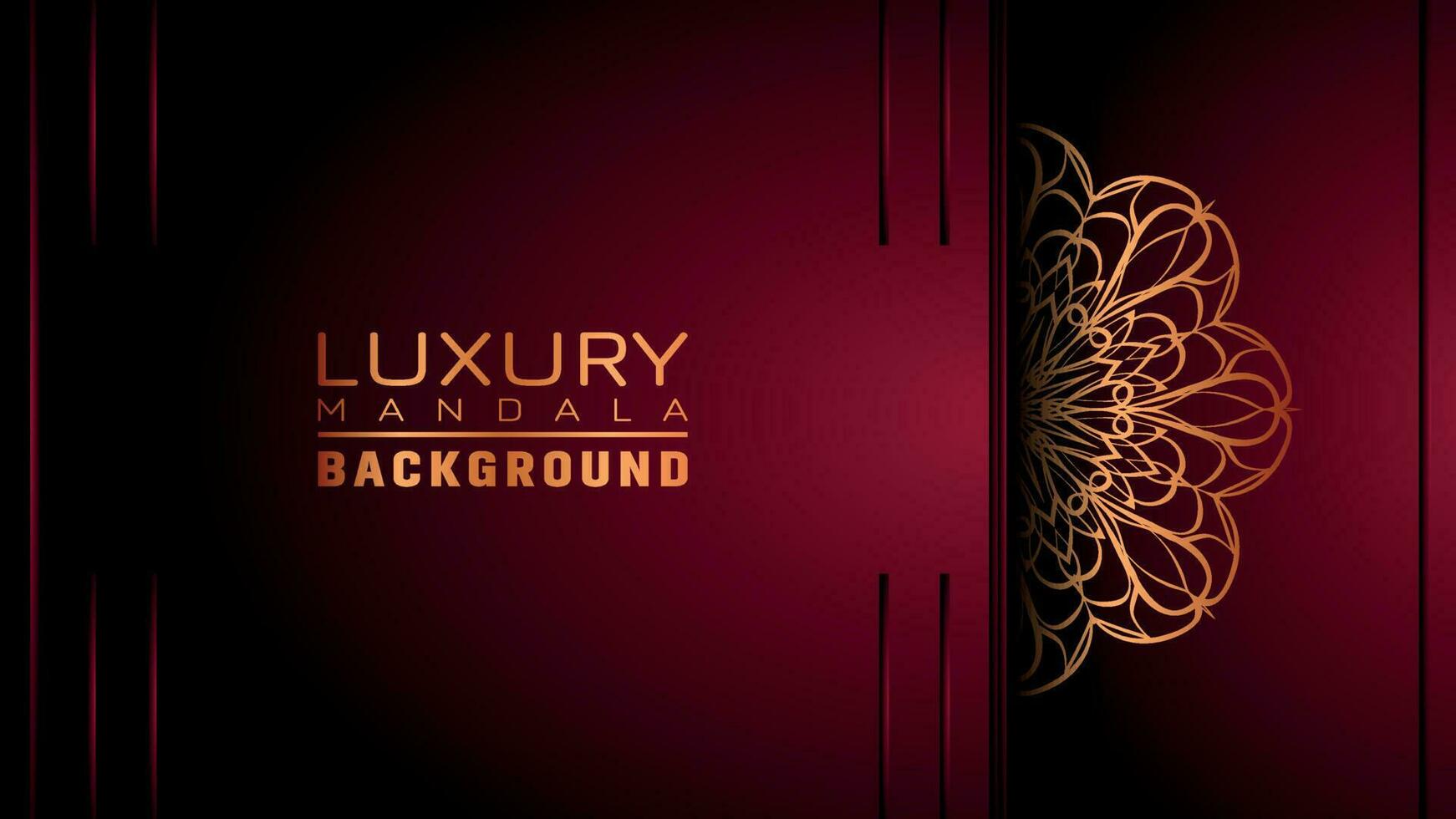 Luxury ornamental mandala background, arabesque style vector