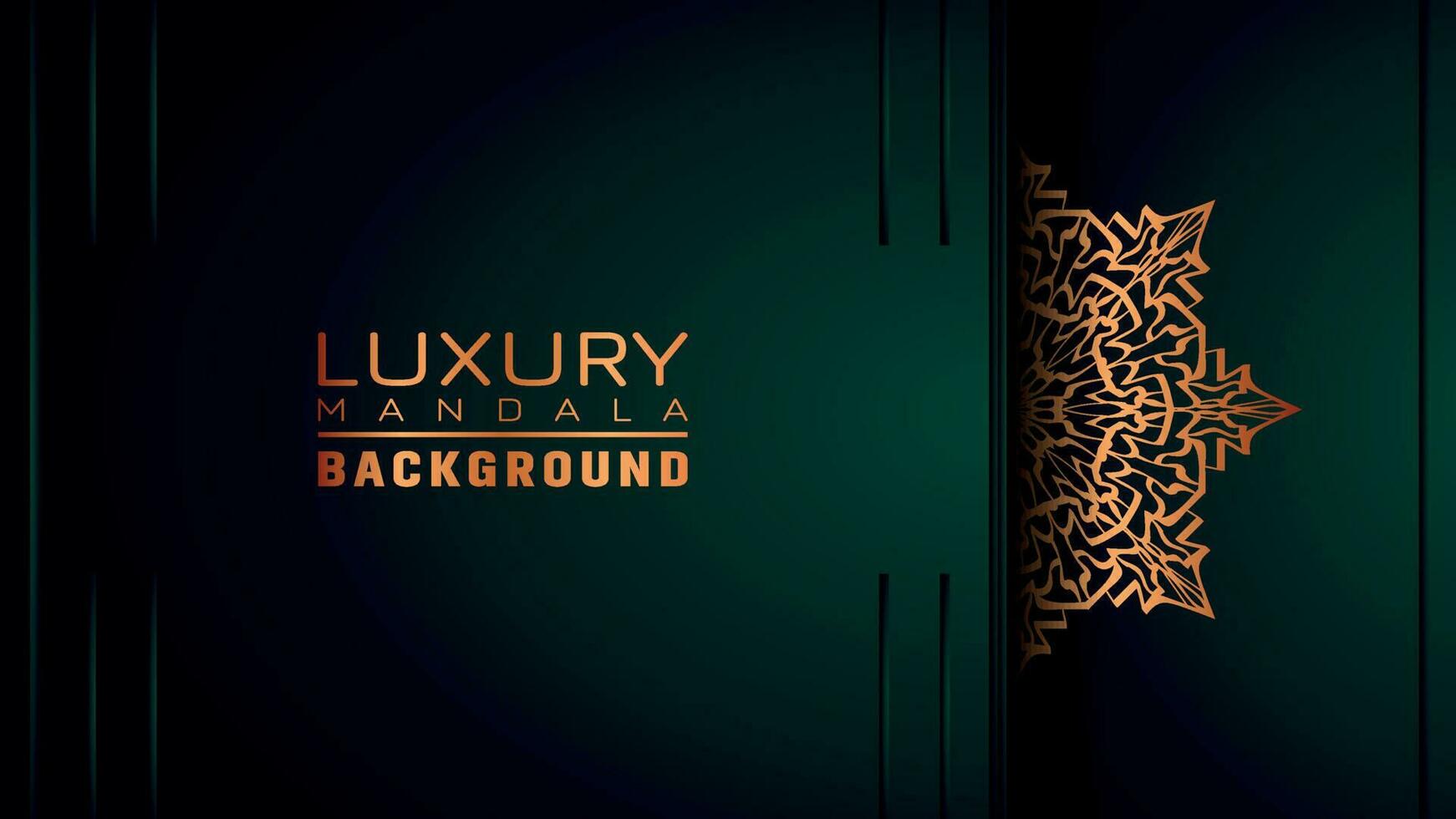 Luxury ornamental mandala background, arabesque style vector