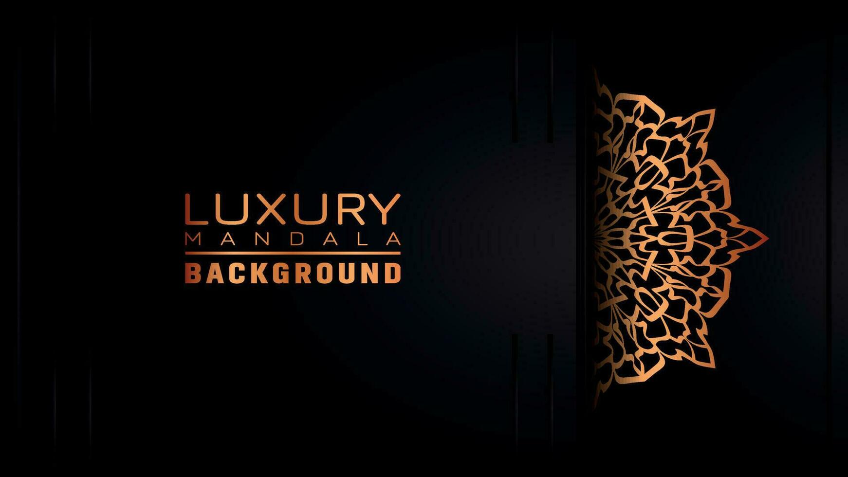 Luxury ornamental mandala background, arabesque style vector