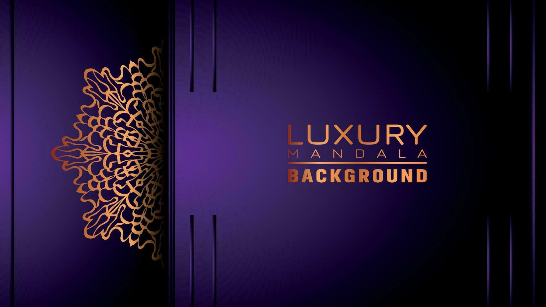 Luxury ornamental mandala background, arabesque style vector