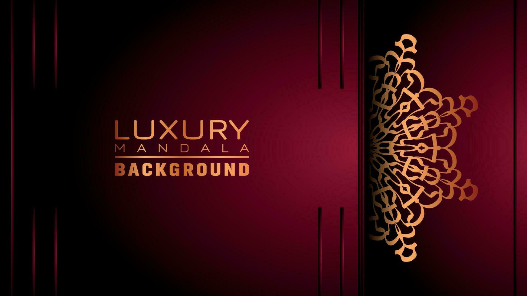 Luxury ornamental mandala background, arabesque style vector