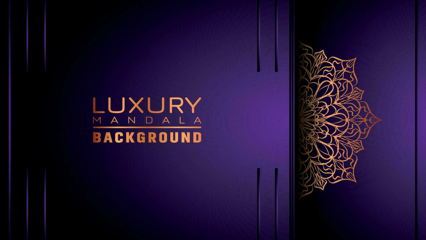 Luxury ornamental mandala background, arabesque style vector