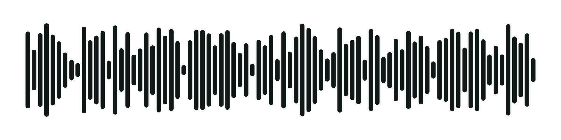 sonido radio forma. resumen música audio onda de sonido. vector aislado ilustración