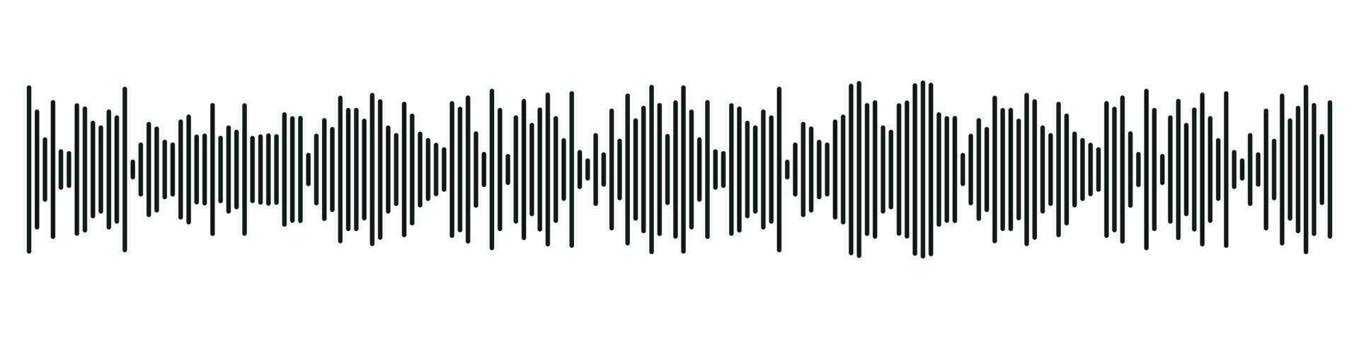 Sound radio form. abstract music audio soundwave. Vector isolated illustration