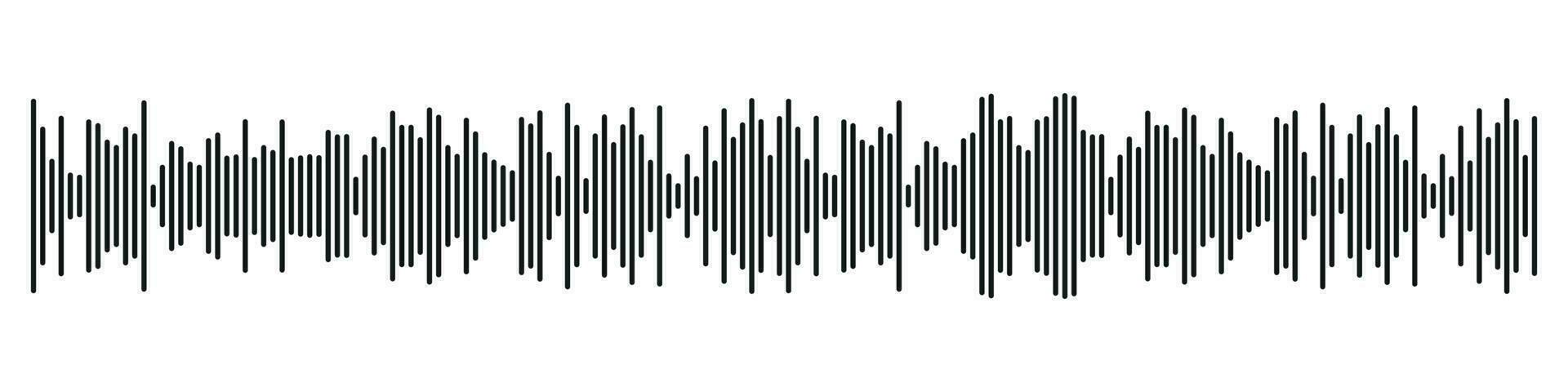 Sound radio form. abstract music audio soundwave. Vector isolated illustration