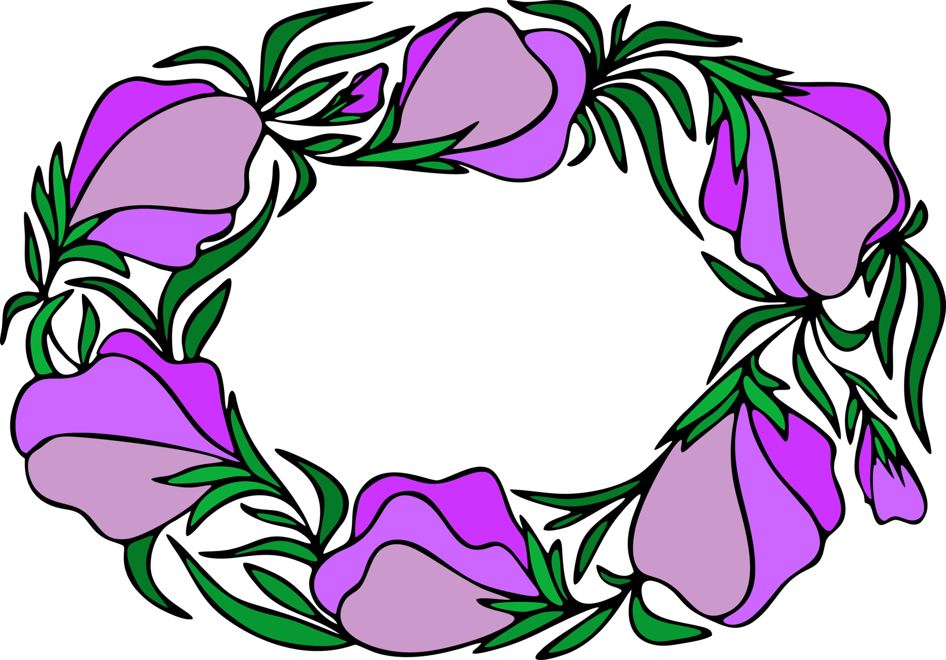 Large Purple Flowers