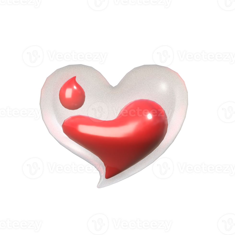 3d icon red blood png