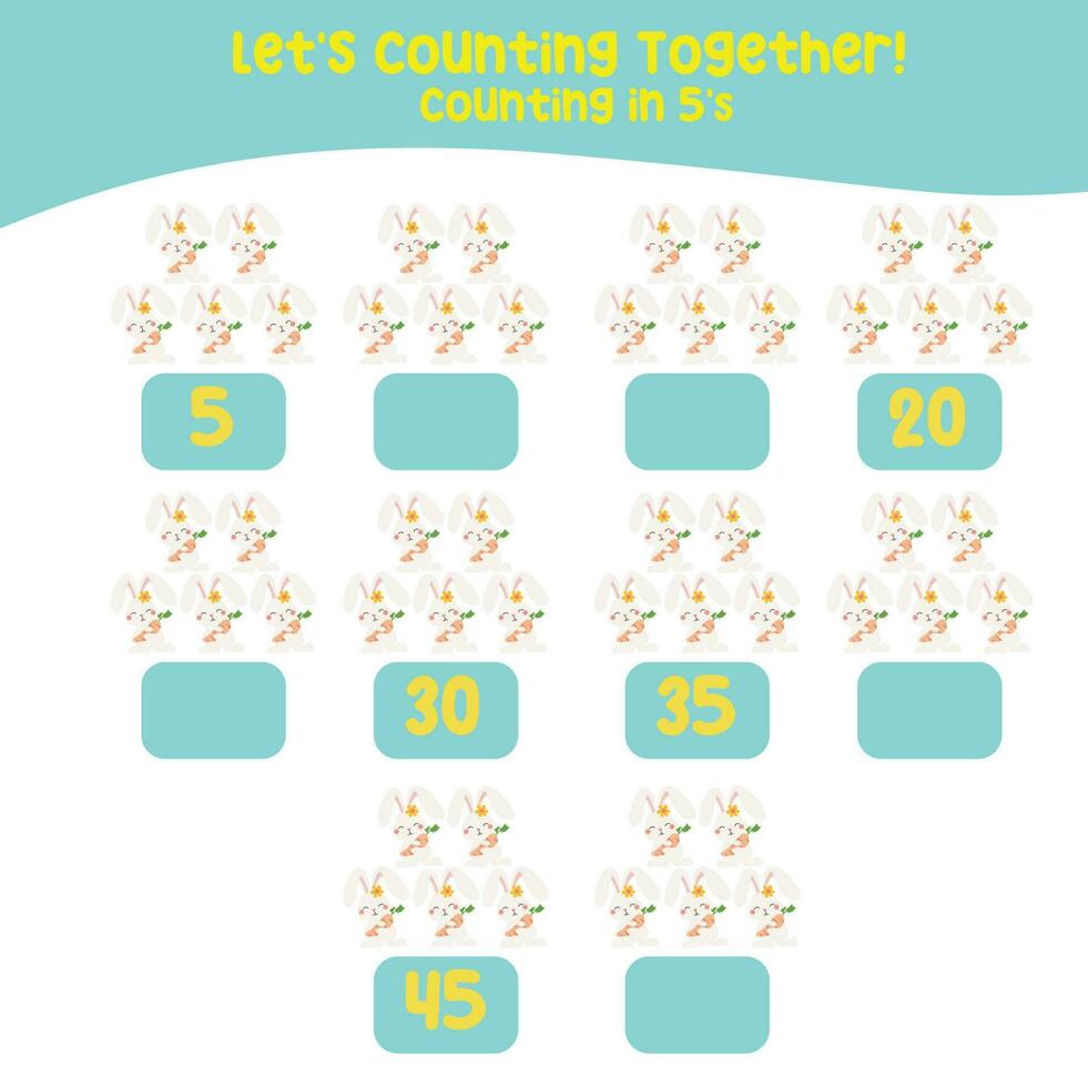 Counting animal for Preschool Children. Educational printable math worksheet. Counting practice. Vector file.
