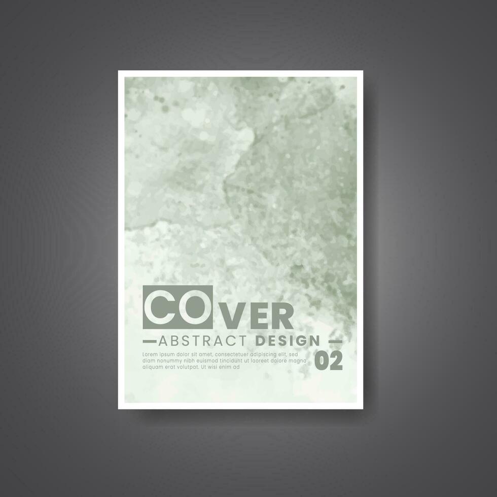 Cover template with watercolor background. Design for your cover, date, postcard, banner, logo. vector