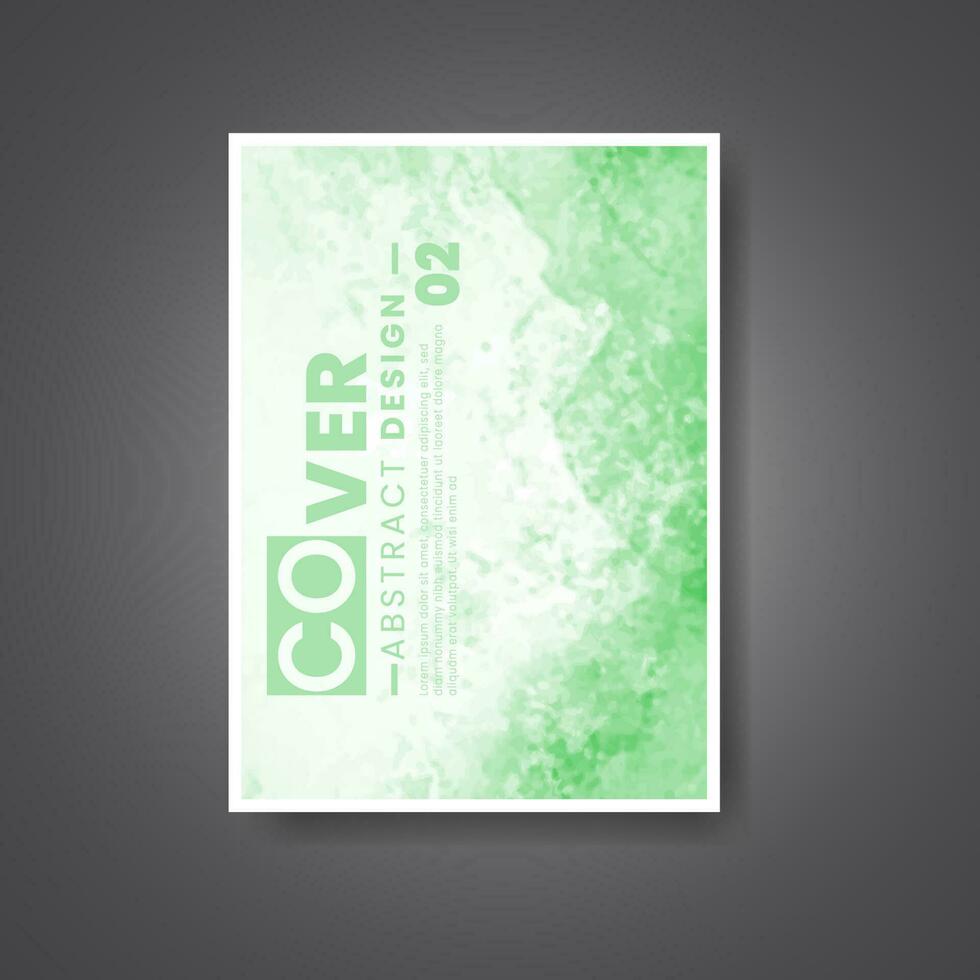 Cover template with watercolor background. Design for your cover, date, postcard, banner, logo. vector