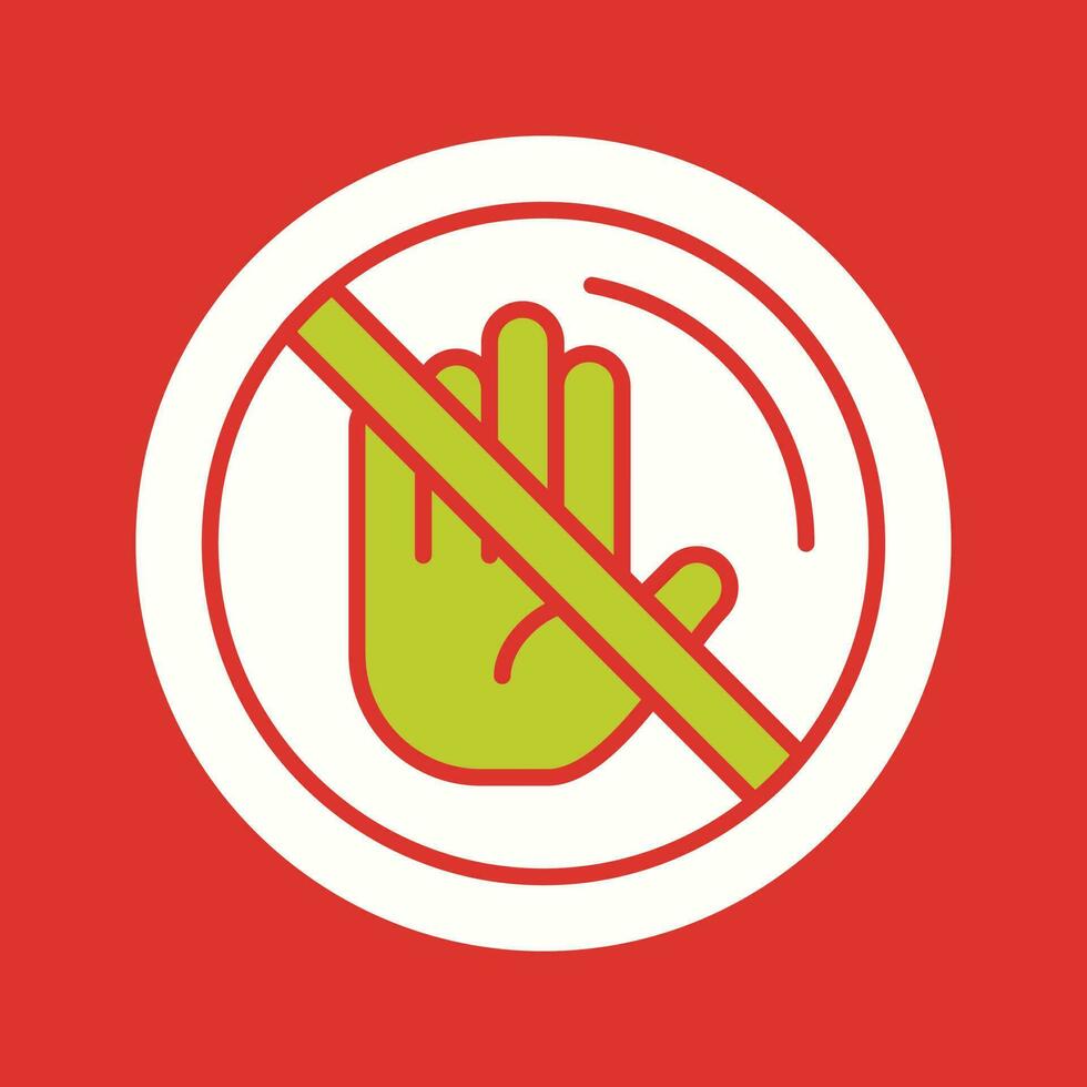 No Passing Vector Icon