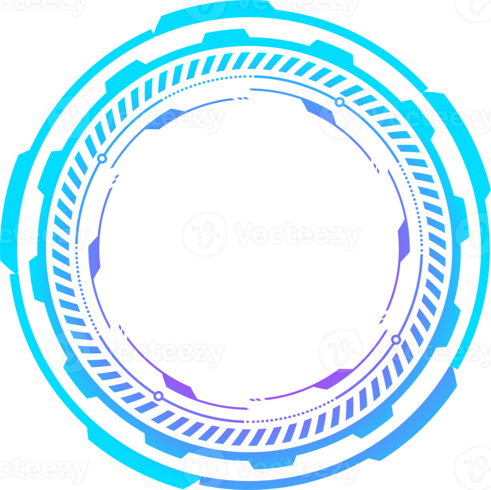 hud trogen element. abstrakt optisk neon syfte png