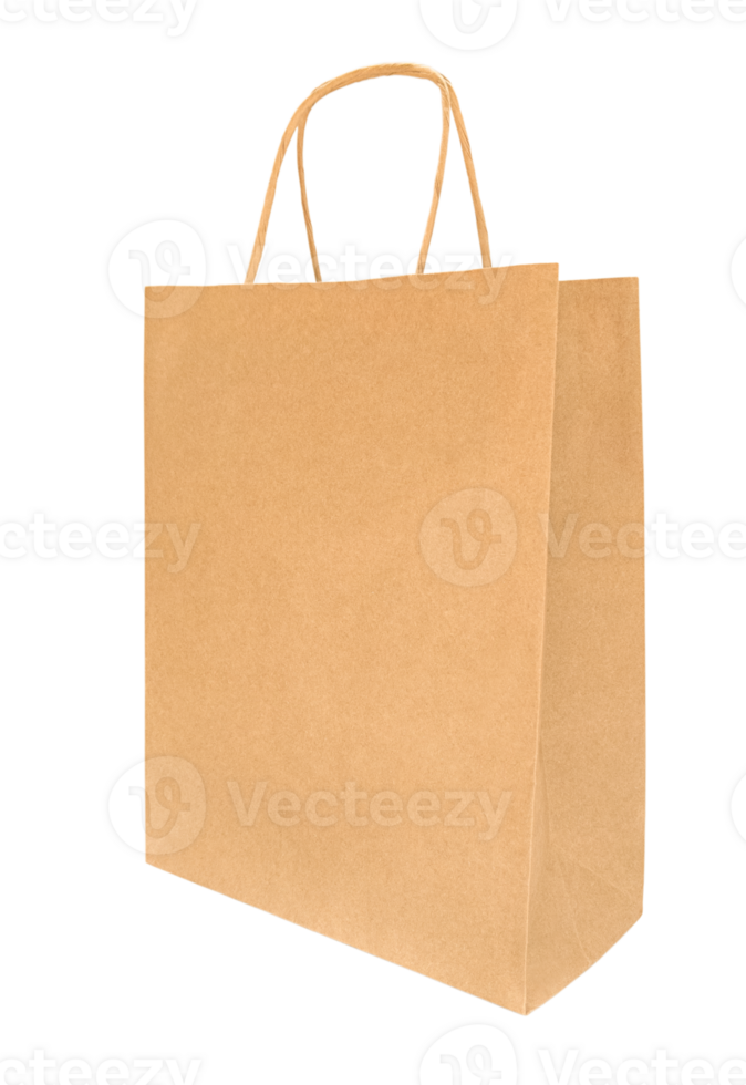 artisanat achats papier sac sur transparent Contexte. Stock photo png