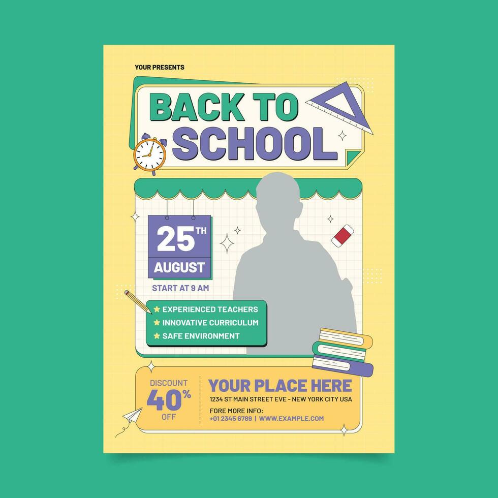 Boost Your Back to School Promotions with Eye-Catching Flyer Templates vector