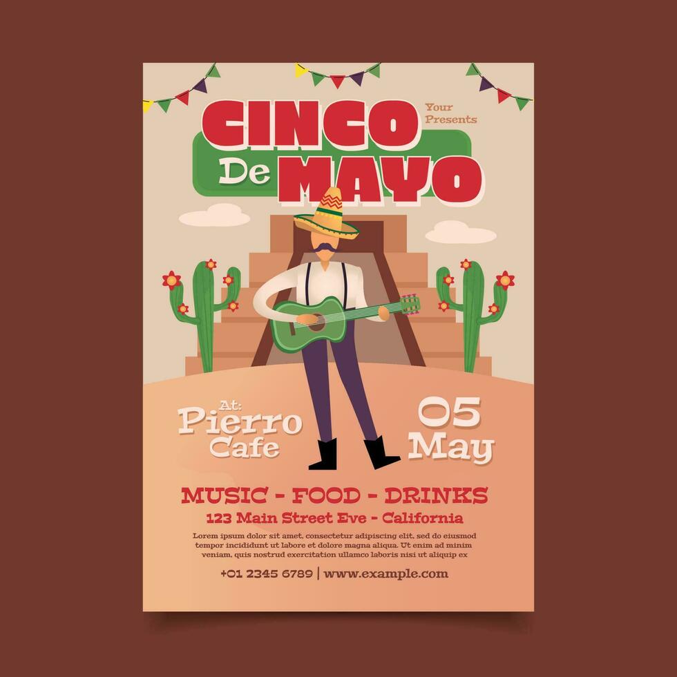 Spice Up Your Cinco de Mayo Event with Stunning Flyer Templates vector