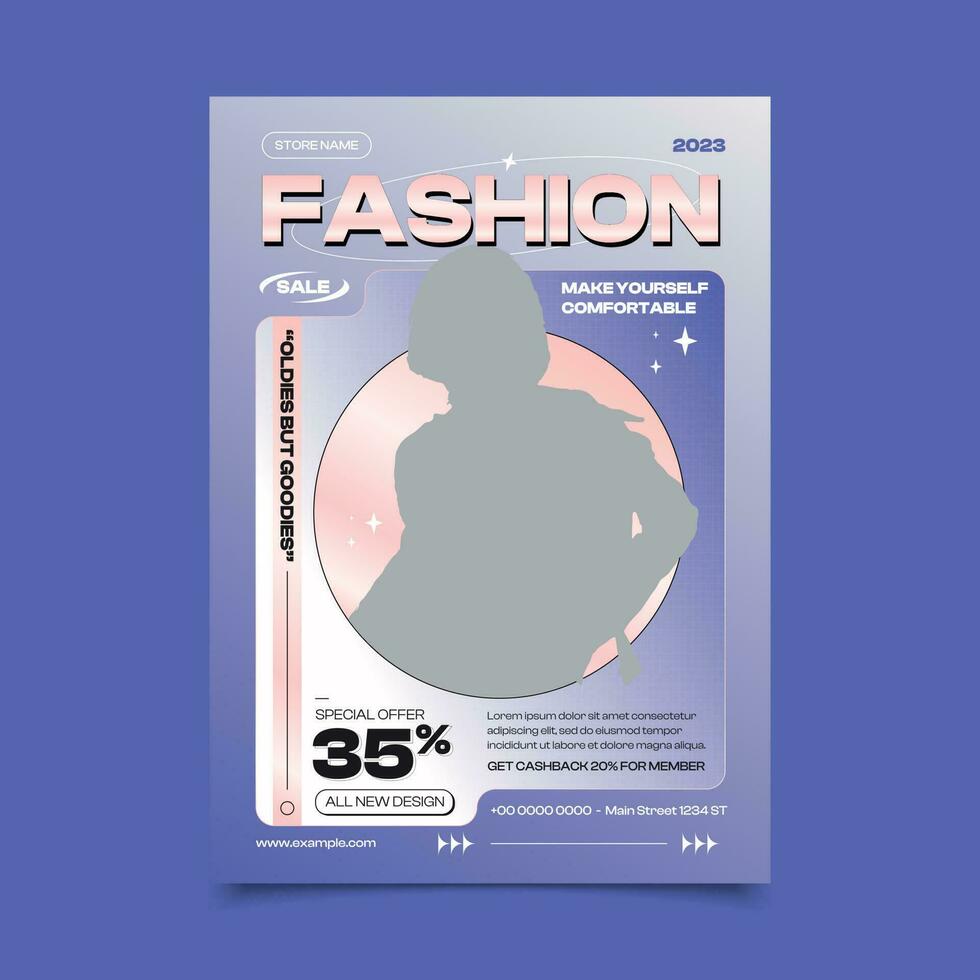 Shop the Hottest Trends with Our Fashion Sale Flyer Template vector