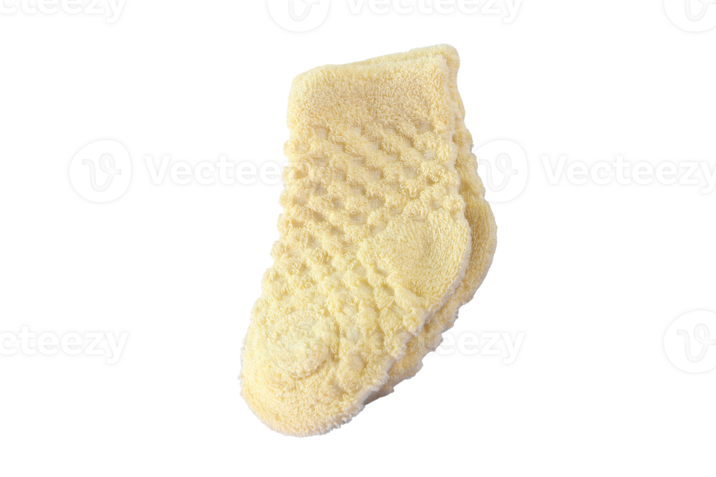 Yellow baby socks isolated on a transparent background 23265246 PNG