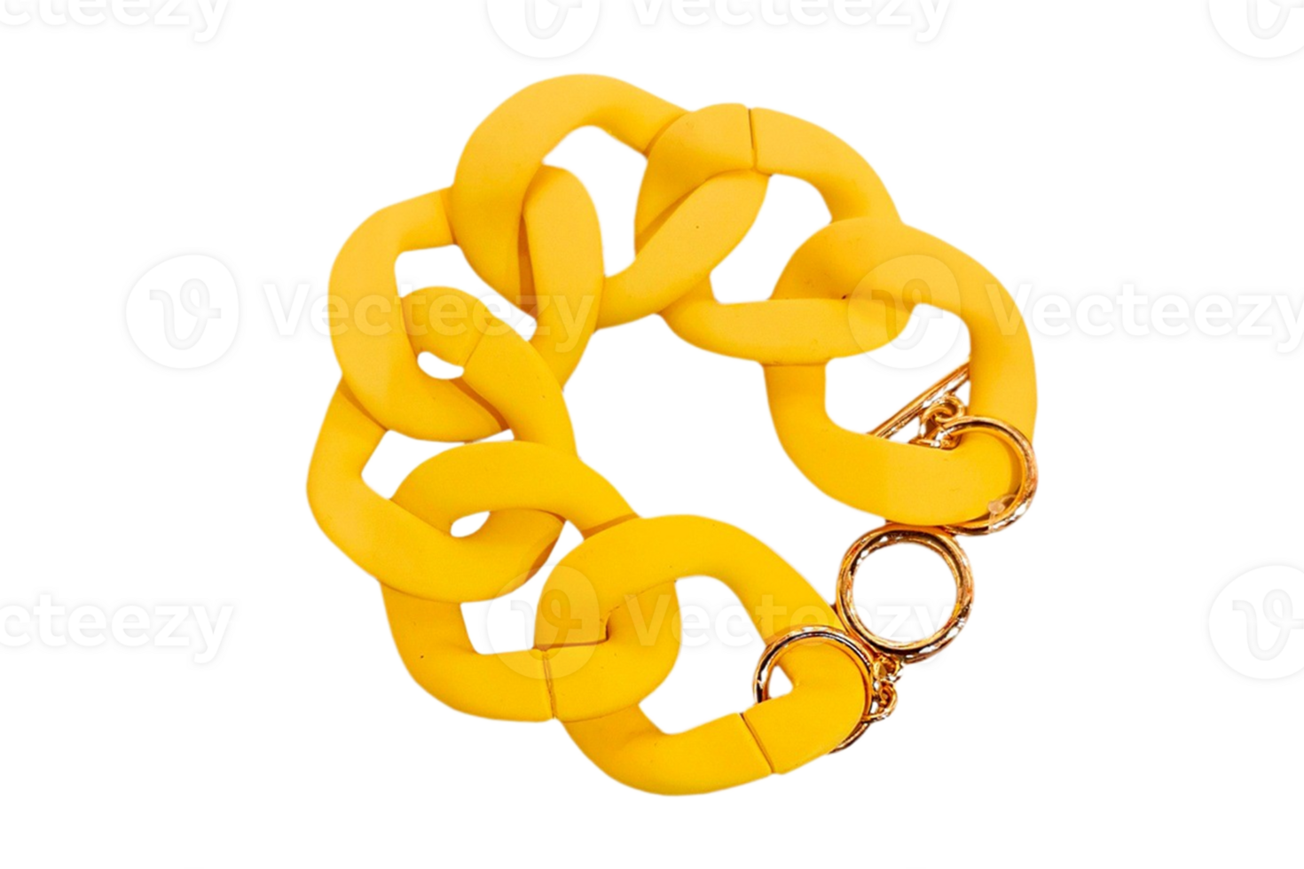 Yellow bracelet isolated on a transparent background png