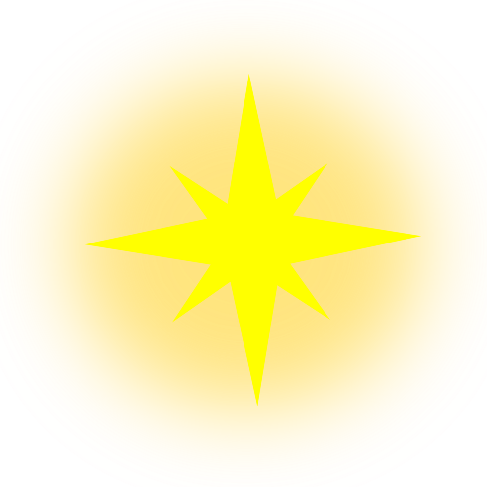 yellow glow design png
