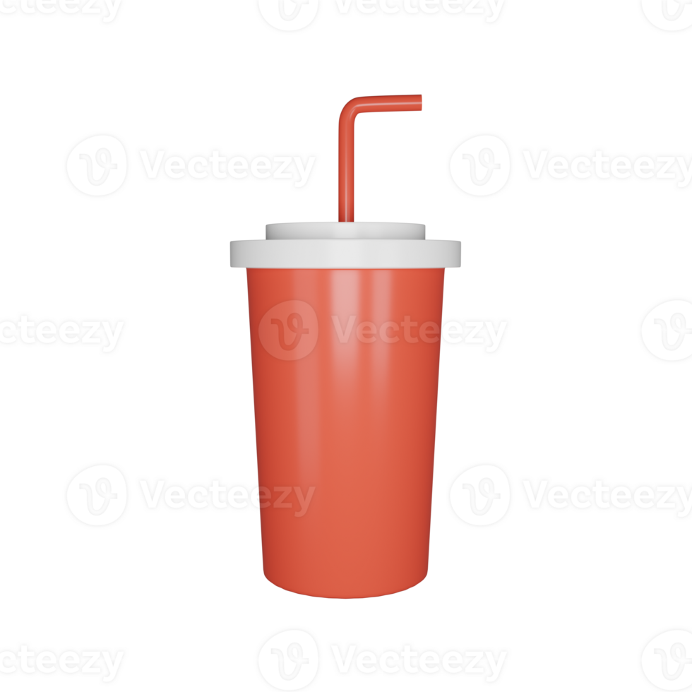 Soda cup 3d icon. png