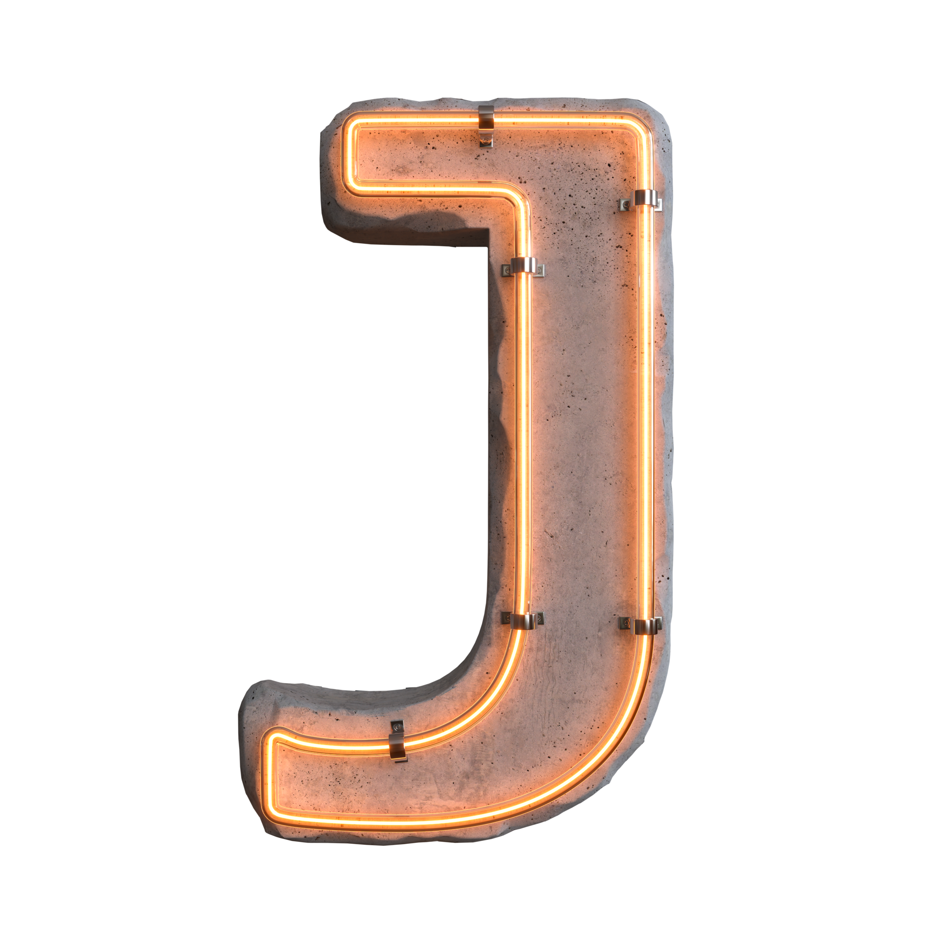 Concrete Neon Light Alphabet J On Transparent Background Png File Concrete Neon Light Alphabet J On Transparent Background Png File