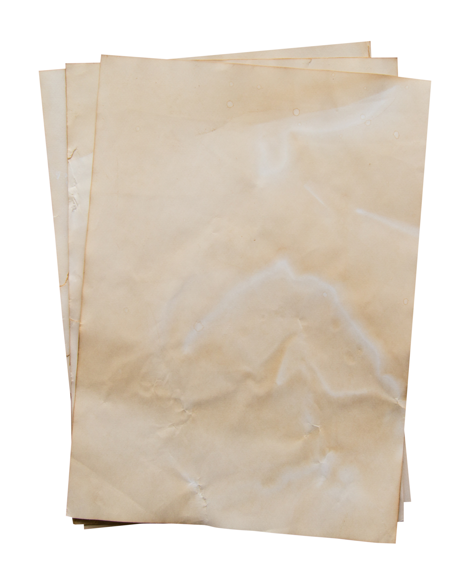 Old Brown Paper Isolated On Transparent Background Png Realistic old-brown-paper-isolated-on-transparent-background-png-realistic