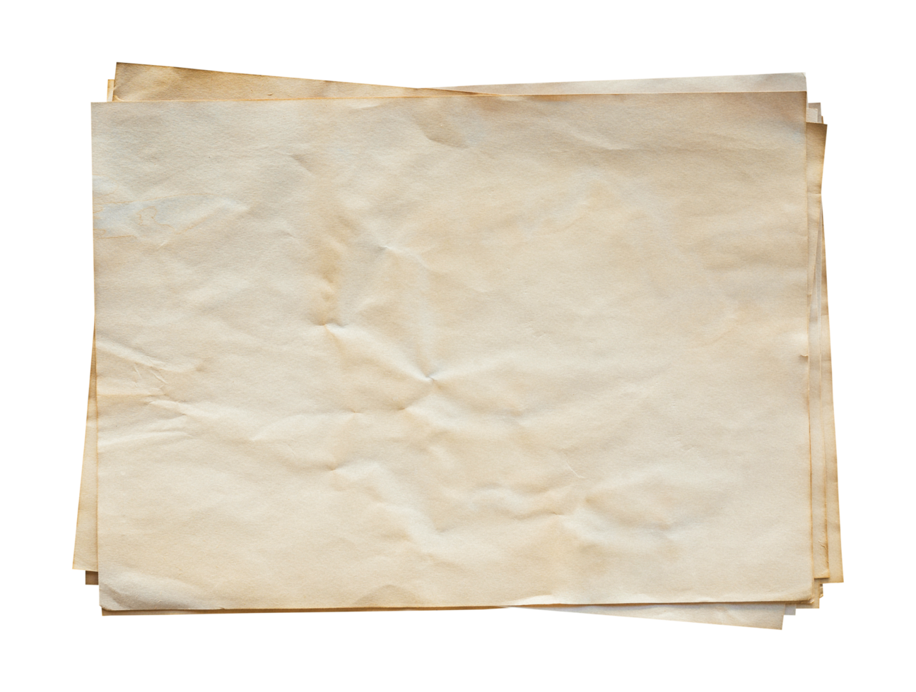 Old Brown Paper Isolated On Transparent Background Png Realistic old-brown-paper-isolated-on-transparent-background-png-realistic