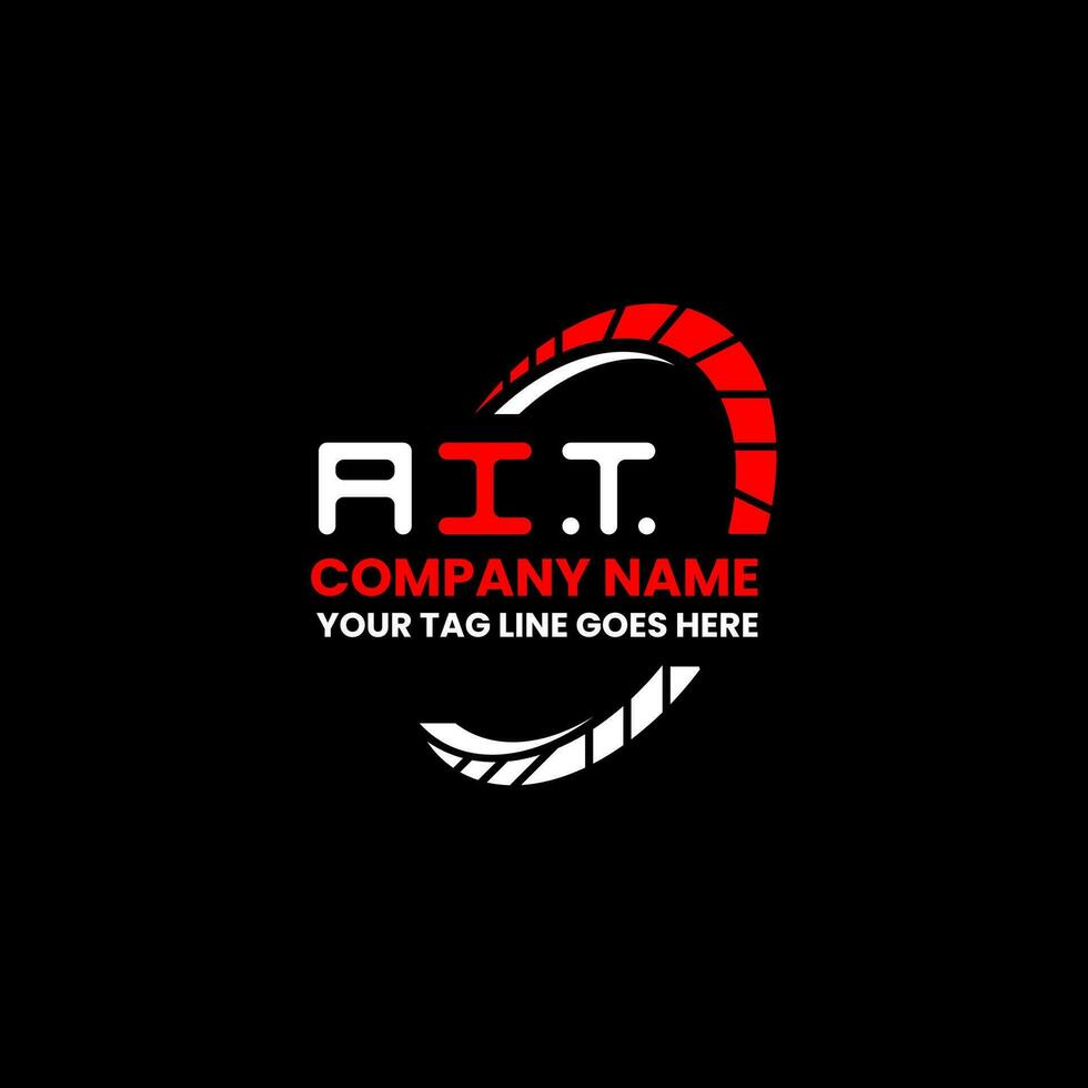 AIT letter logo creative design with vector graphic, AIT simple and modern logo.