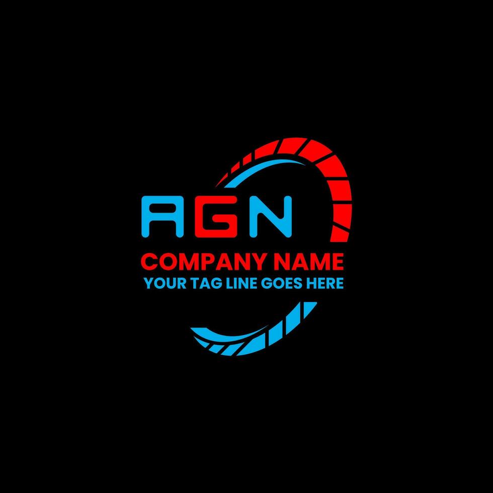AGN letter logo creative design with vector graphic, AGN simple and modern logo.