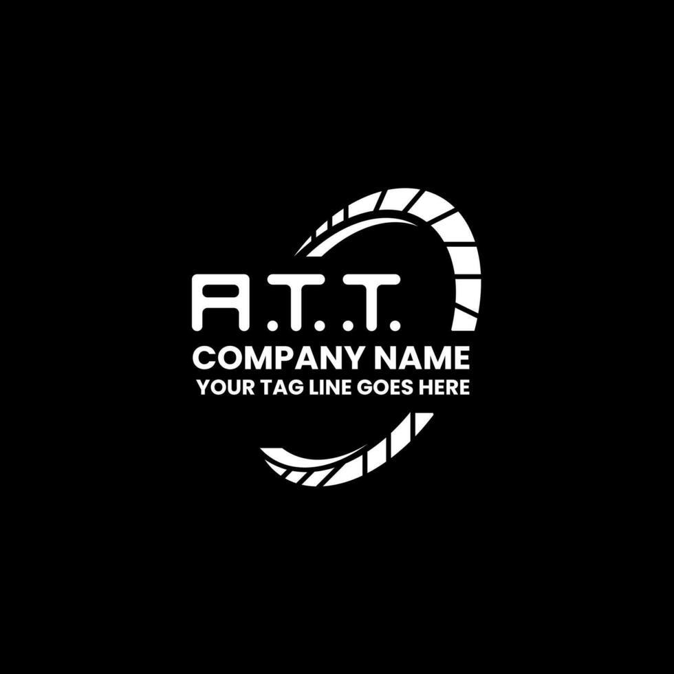 ATT letter logo creative design with vector graphic, ATT simple and modern logo.