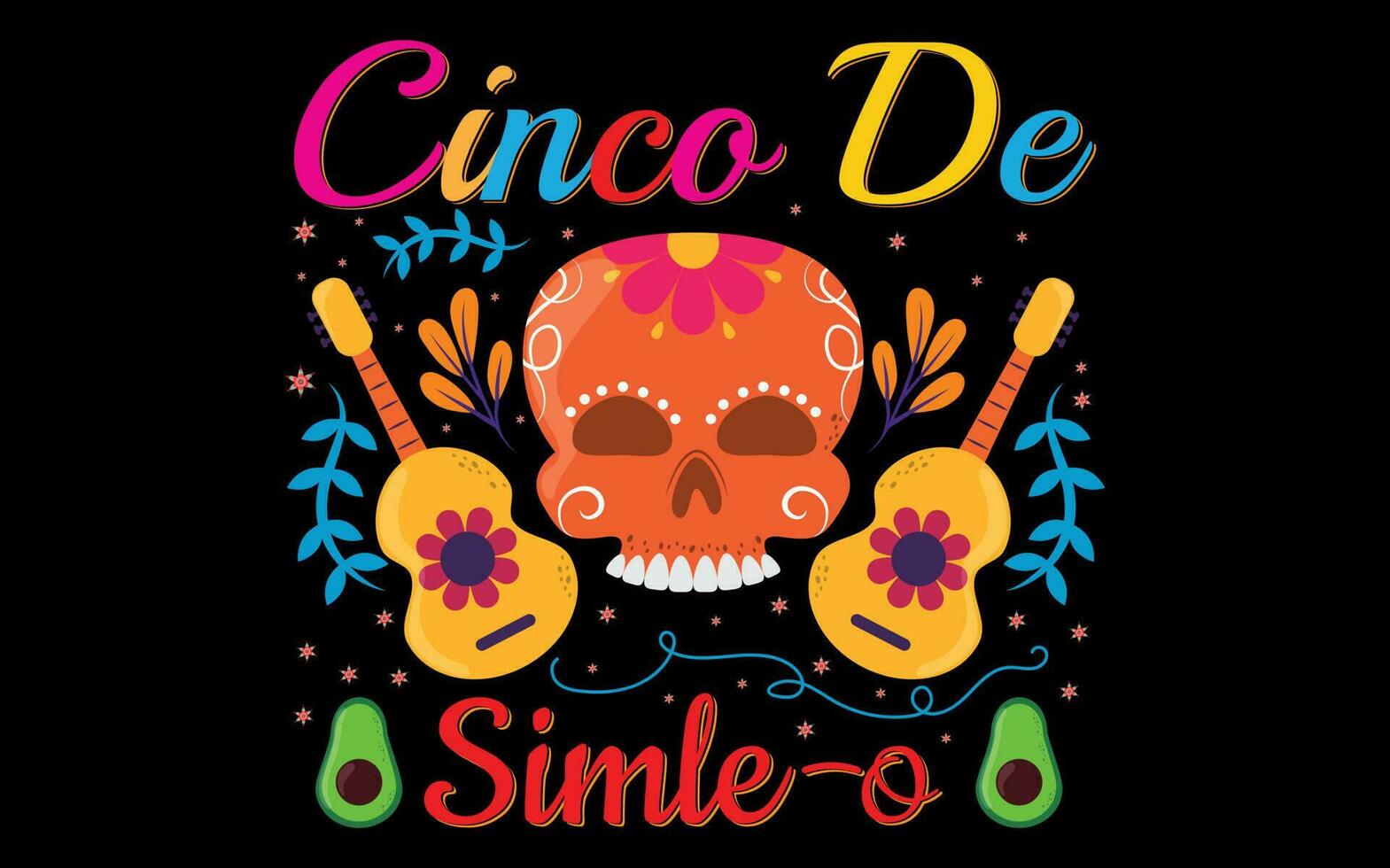 cinco de mayo t shirt design vector for print