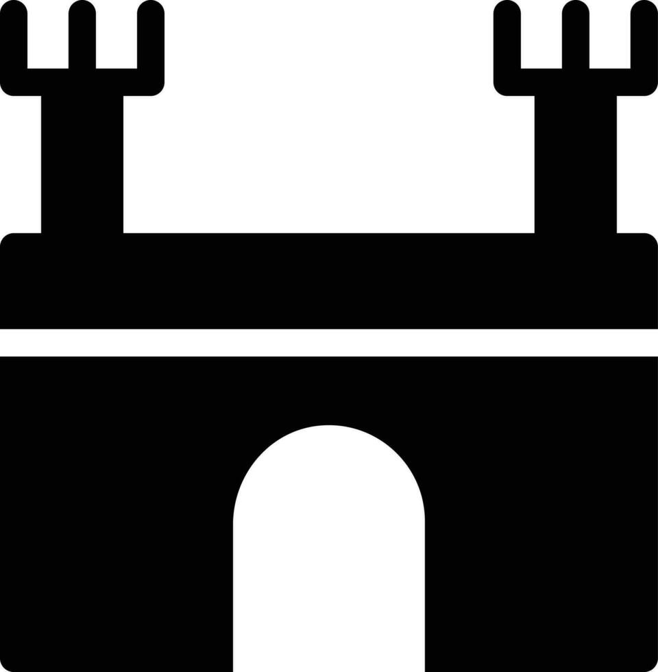 ilustración de vector de castillo en un fondo. símbolos de calidad premium. iconos vectoriales para concepto y diseño gráfico.