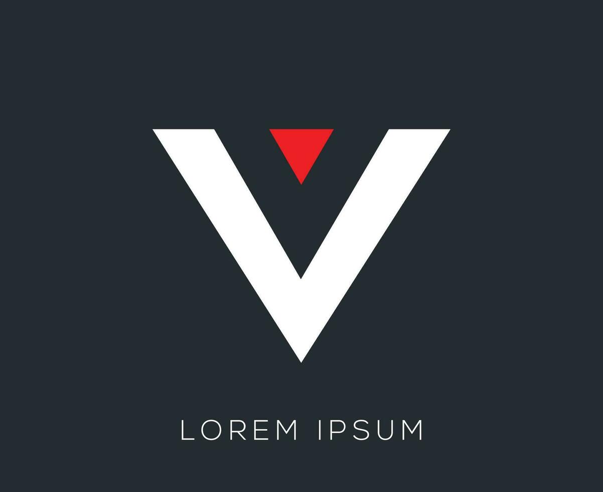 Initial Alphabet 'V' Logo Design Template vector