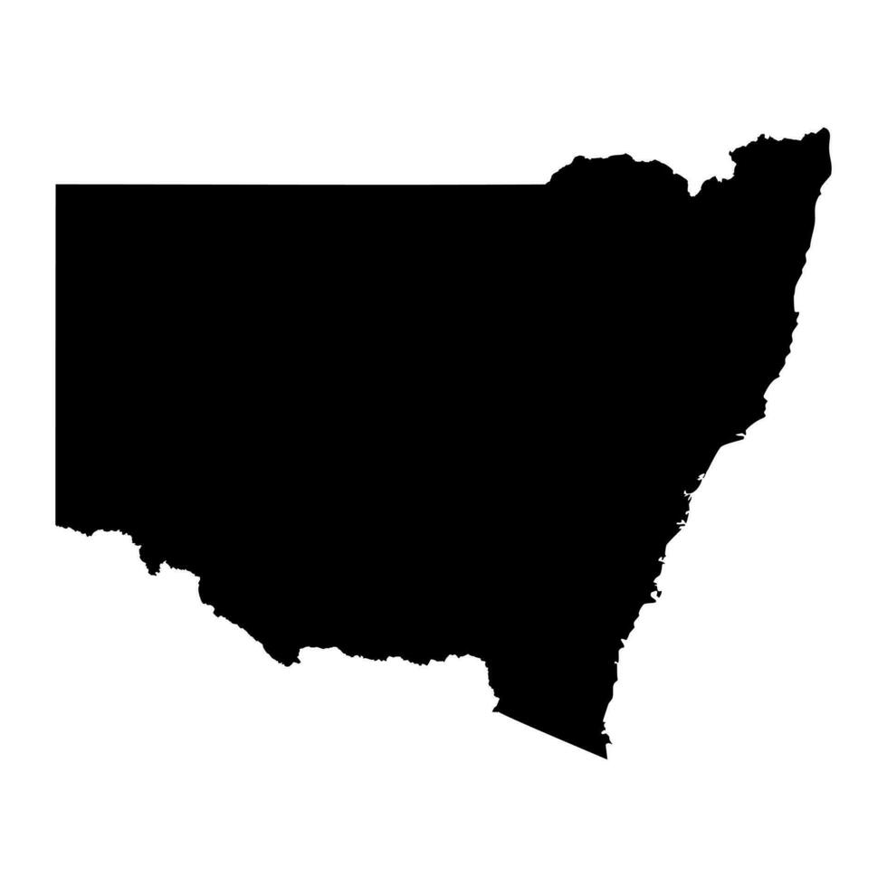 New South Wales Map, state of Australia. Vector Illustration.