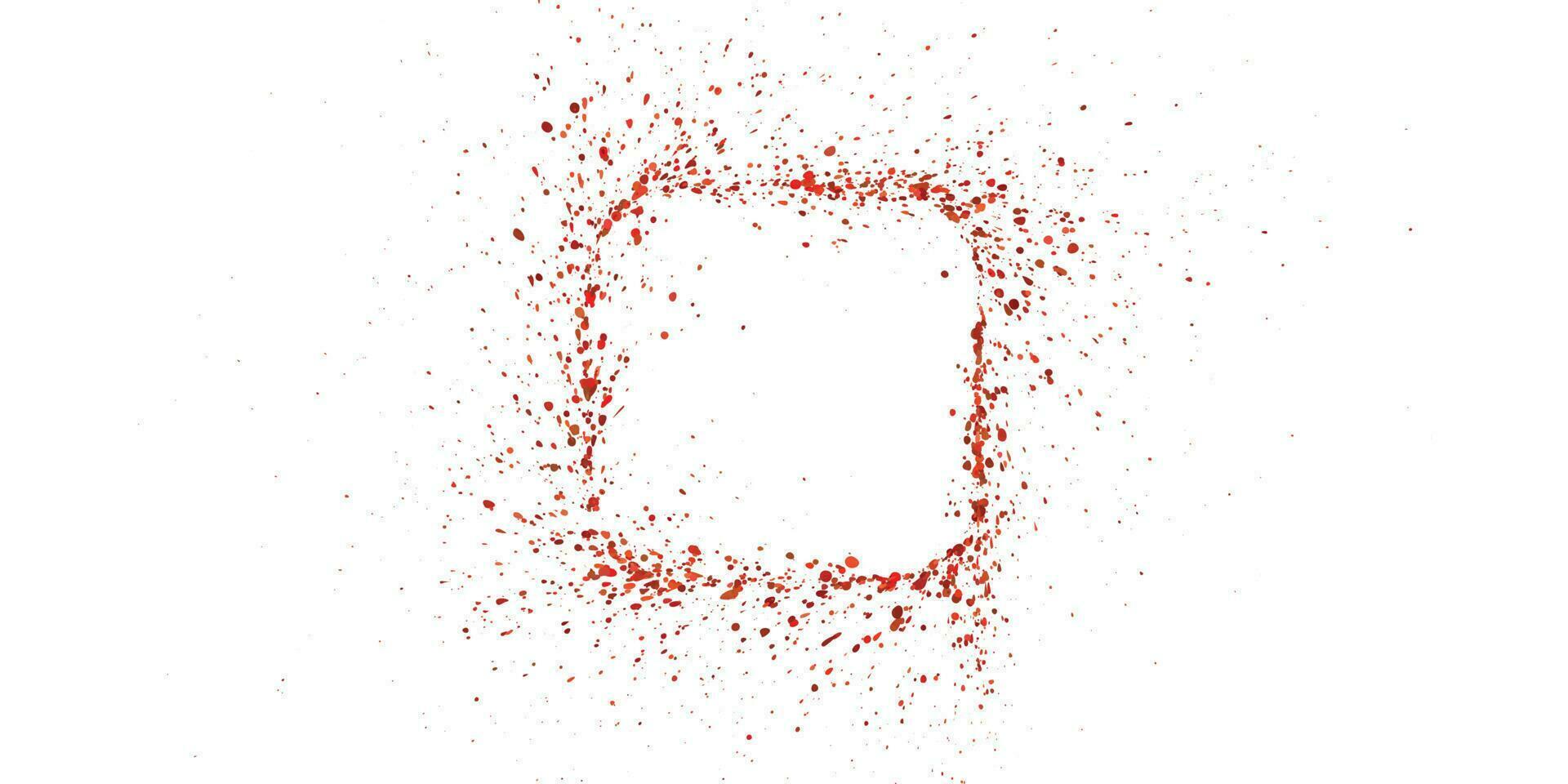 splatter effect of symbol sign with red color blood vector