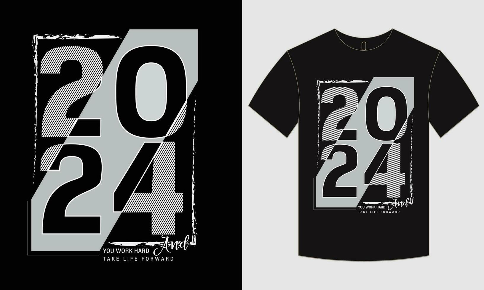 2024 t shirt designs and typographic vector