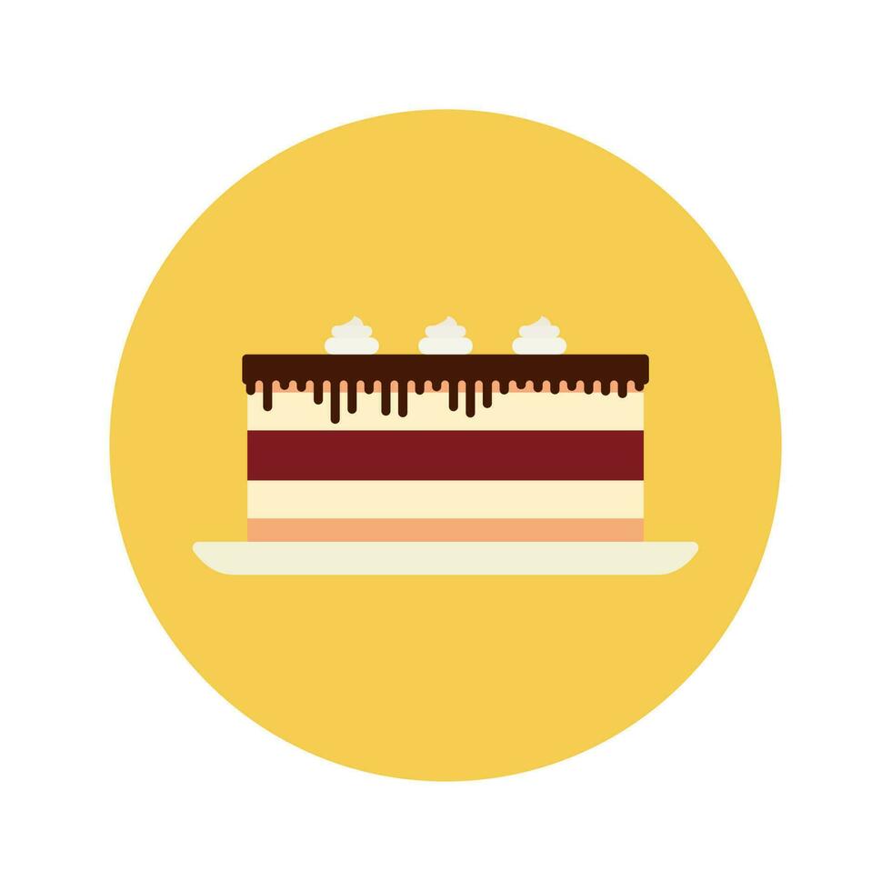 cake flat design vector illustration.