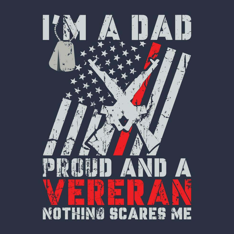 U.S. Veteran's Father's Day Gift vector