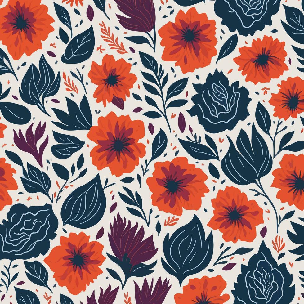 flower pattern design vector