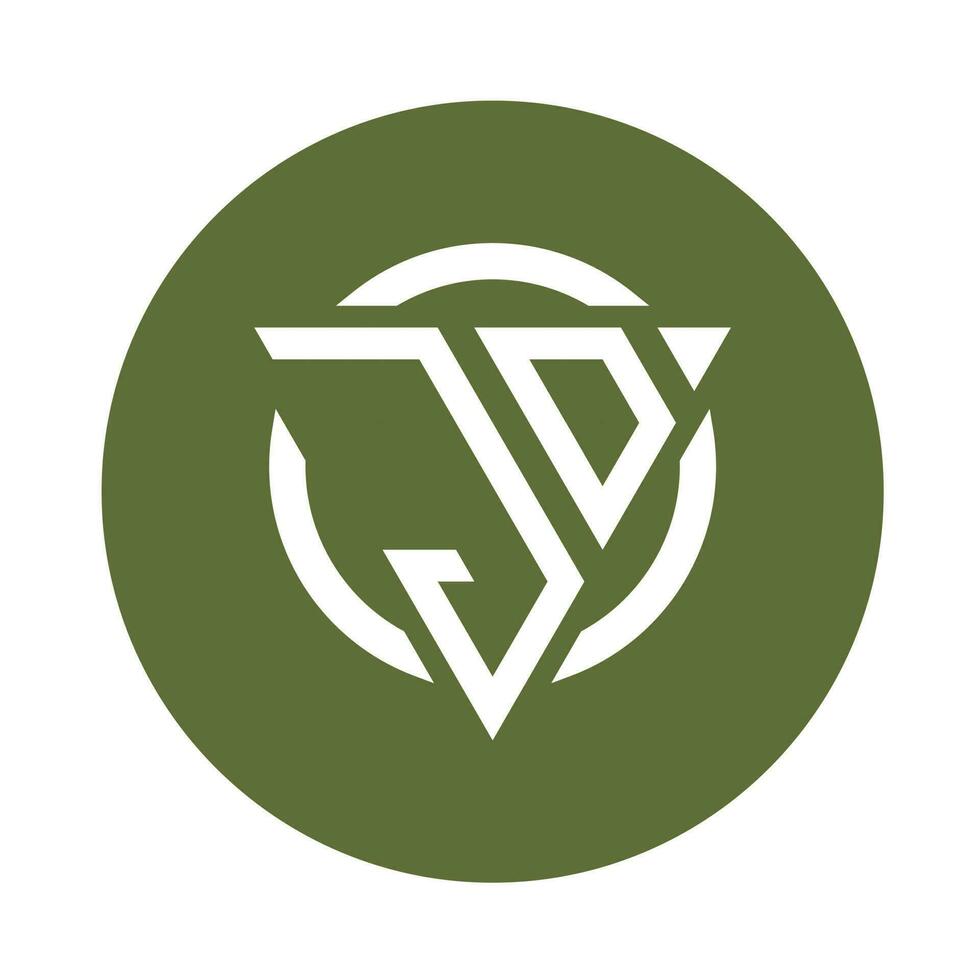 Creative simple Initial Monogram JD Logo Designs. vector