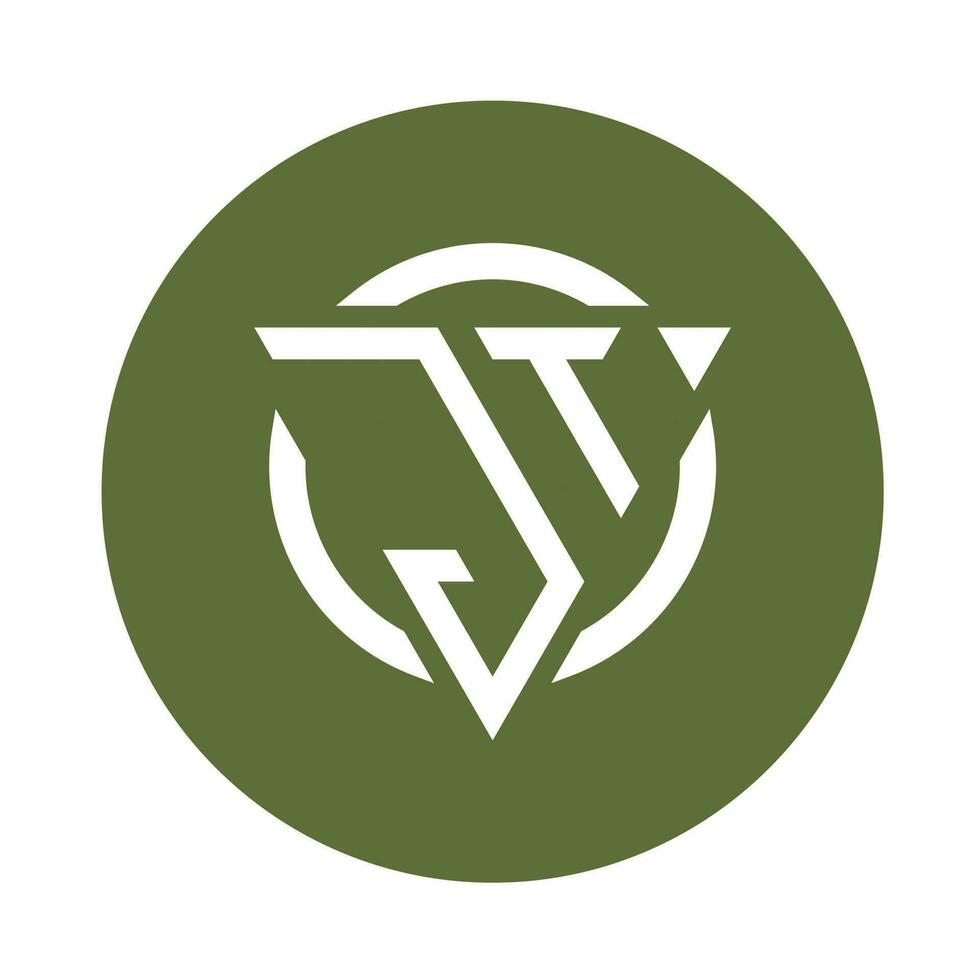 Creative simple Initial Monogram JT Logo Designs. vector