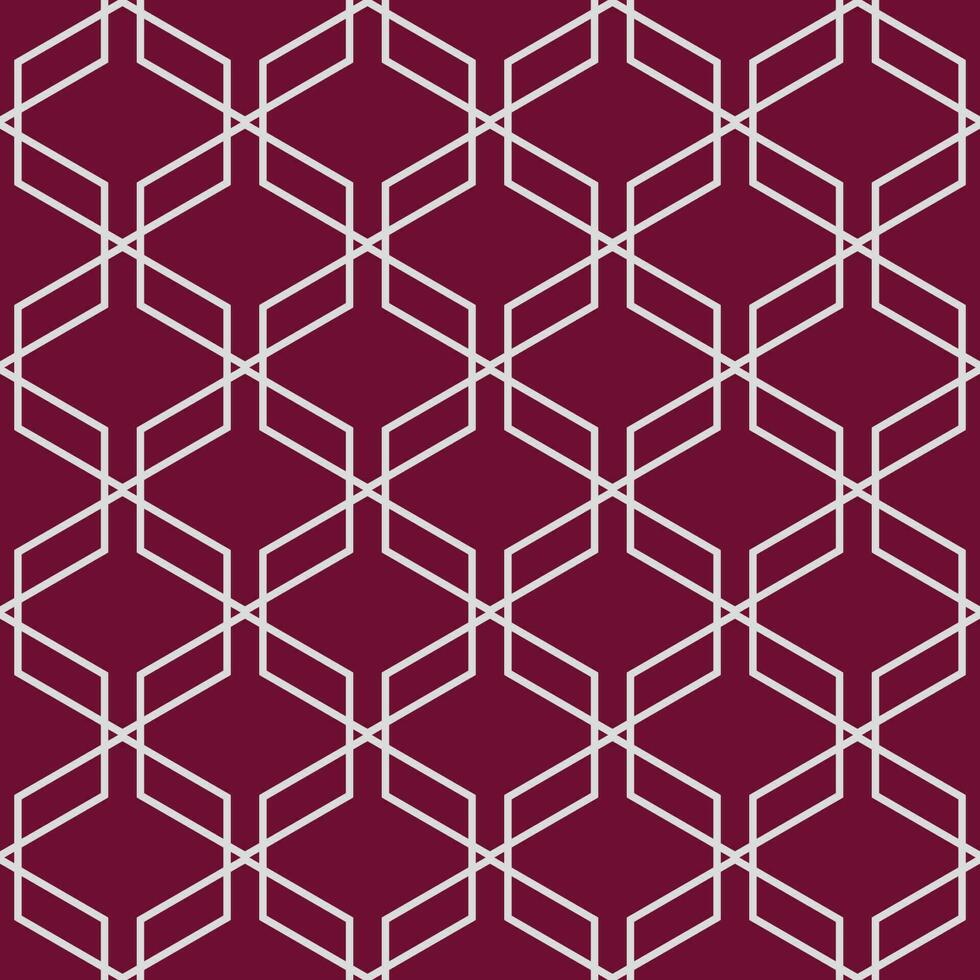 Goal net texture. Seamless soccer ball or football net pattern. Vector background banner. Honeycomb cells hexagon pattern. National colors of Qatar 2022