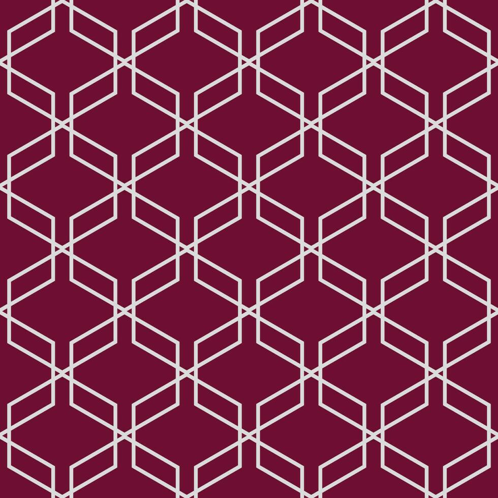 Goal net texture. Seamless soccer ball or football net pattern. Vector background banner. Honeycomb cells hexagon pattern. National colors of Qatar 2022